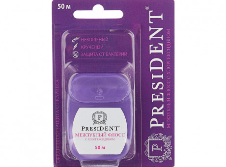 Межзубная нить (хлоргексидин) PresiDENT